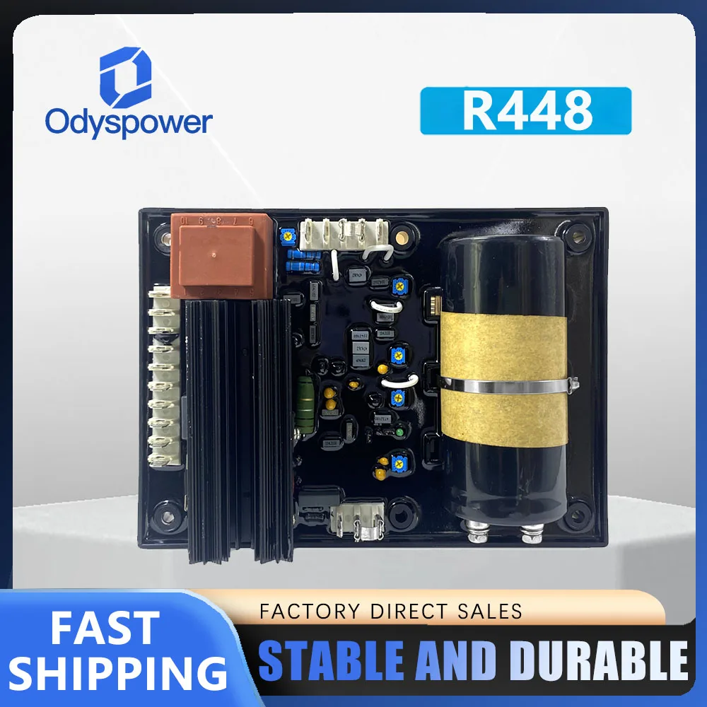 Leroy‑Somer R448 AVR Automatic Voltage Regulator, Replacement AC Stabilizer Control Module for Diesel Generator Genset Spare Par