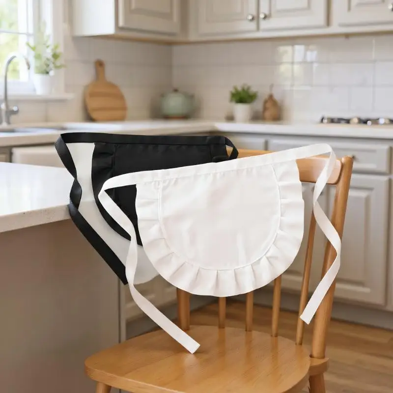 1 pièces serveuse femme de chambre Cosplay taille tablier demi tablier Costume tabliers de cuisine pour cuisine