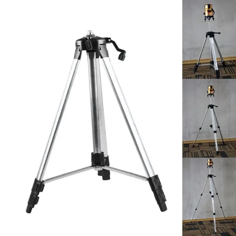 150cm Tripod Carbon Aluminum With 5/8 Adapter For Laser Level Adjustable Drop Shipping