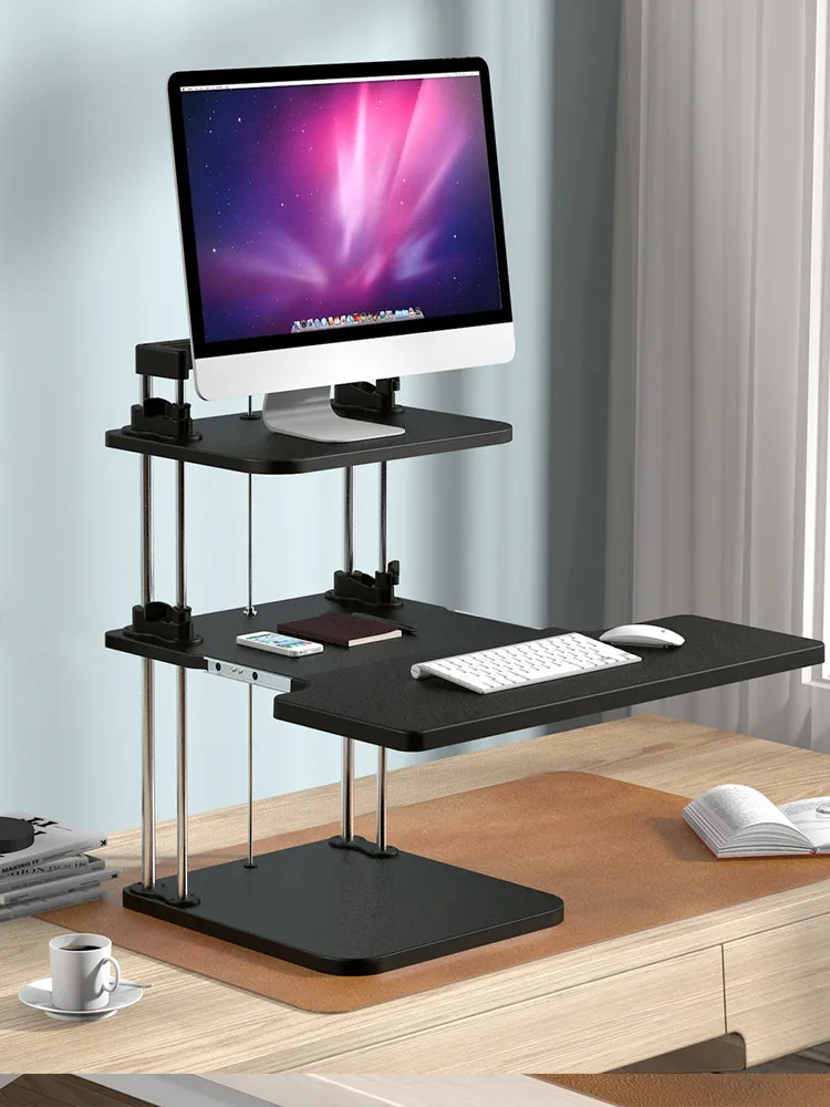 Height Adjustable Standing Desk Workstation Laptop Stand Monitor Riser Ergonomic