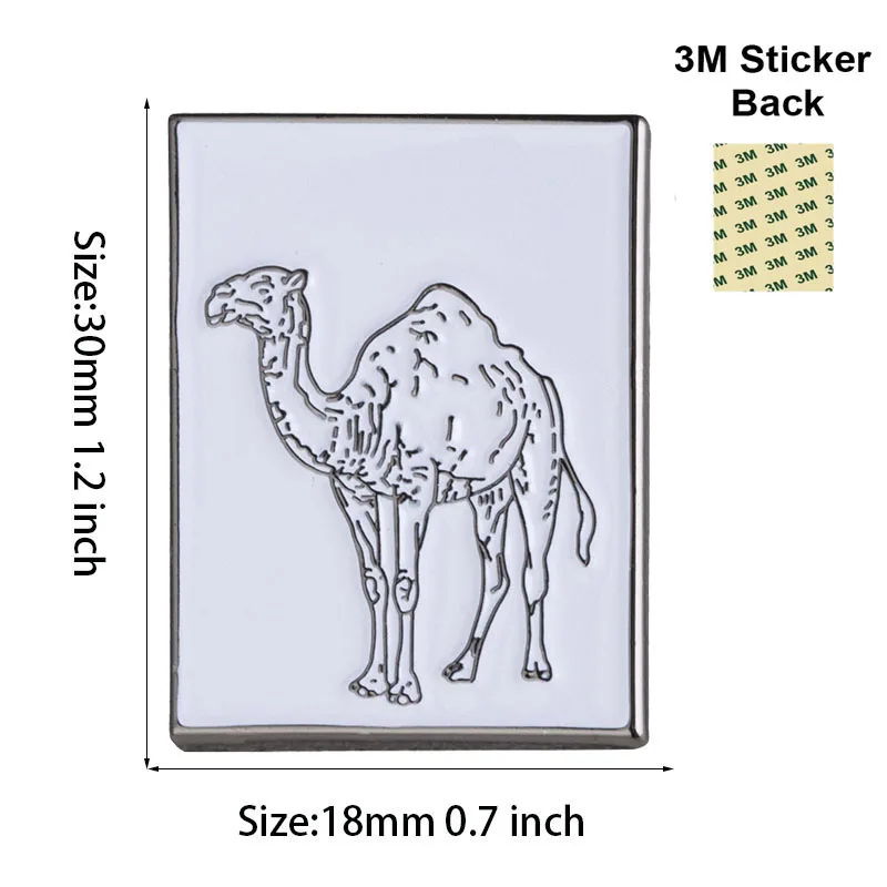 Camel Mobile Phone 3M Sticker Badge Metal Pin Broooches Pins