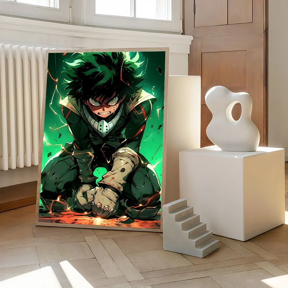 Midoriya Izuku Deku بطلي الأكاديمية الكلاسيكية المشارك ذاتية اللصق الفن ورق مقاوم للماء ملصق مقهى بار غرفة جدار ديكور