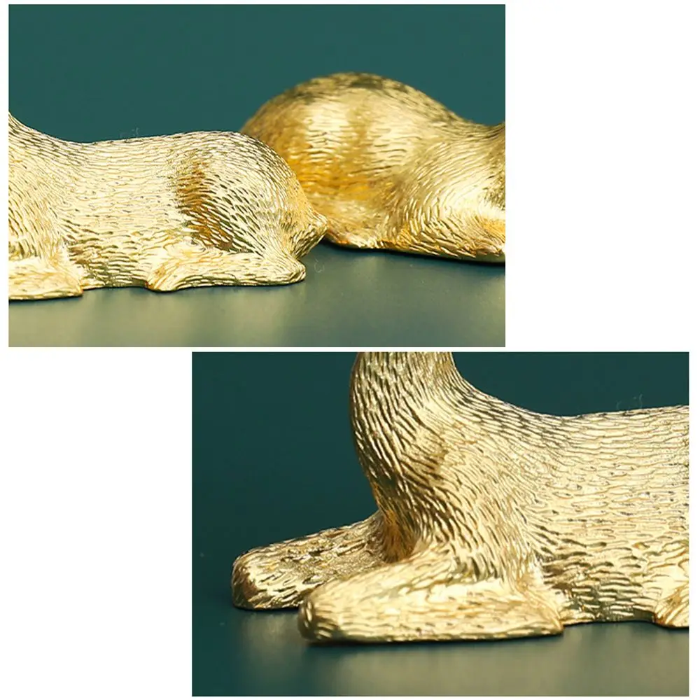1 Pair Elk Deer Statue Nordic Ornament Art Figurine Vintage Golden Handicraft Table Decoration Photo Props Home Gift