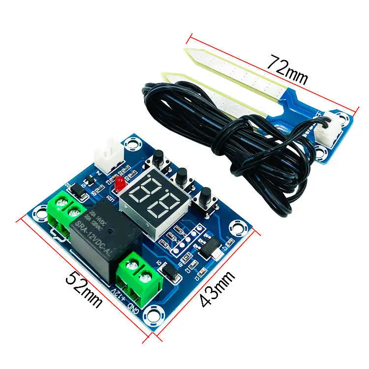 XH-M214 Soil Humidity Controller Module Digital Display Flower Potted Digital Display Automatic Watering