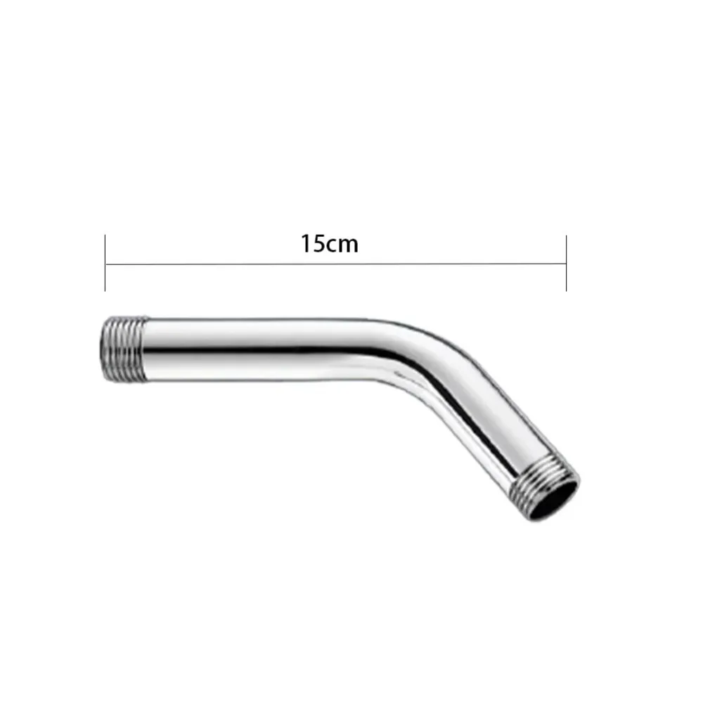

New Stainless Steel Shower Pipe Wall Mounted Silver Shower Arm Shower Arm Pipe