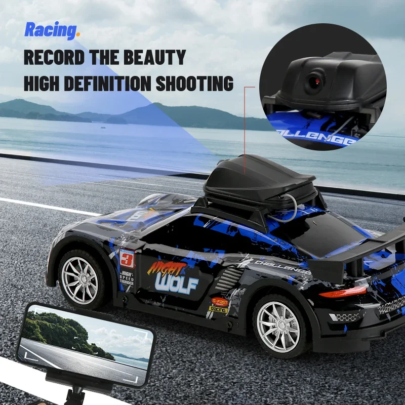 Mini RC FPV Samochód Kamera transmisyjna w czasie rzeczywistym 2.4G Drift Zdalnie sterowany samochód wyścigowy Zabawka ze światłem LED RC Pojazd dla dzieci Prezent
