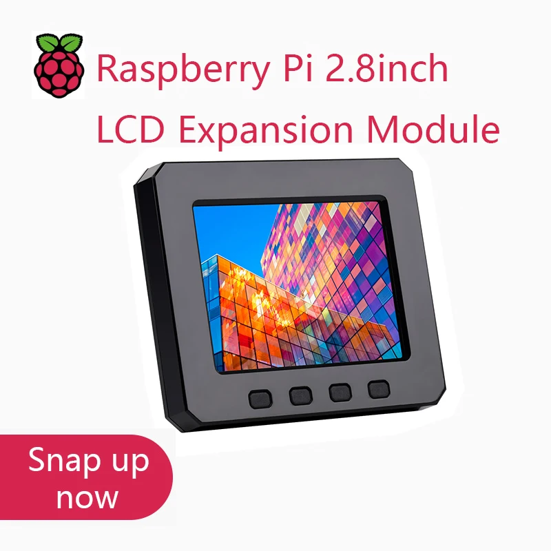 240 × 320 Raspberry Pi 2.8inch LCD Expansion Module, Resistive Touch Screen for Raspberry Pi Zero / Zero 2 W Series Boards