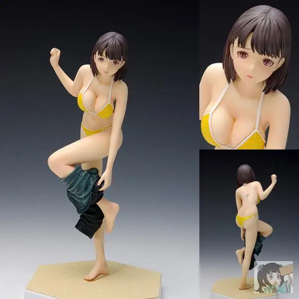 

100% original: Wave 1/10 Anime love plus sister Qi Ningning water swim swimsuit PVC Doll Anime Model Toy Doll Gift