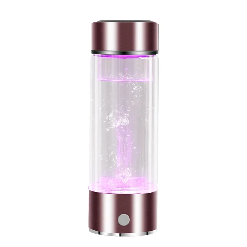 

z 400ML ionizer water purifier filter 1300-1600PPB portable hydrogen rich generator water bottle with inhalation
