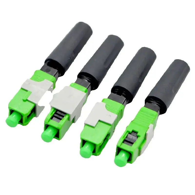 100PCS FTTH Fiber Optic Fast Connector Adapter SC UPC APC Fiber Quick Assemble Low Insertion loss Factory Wholesale