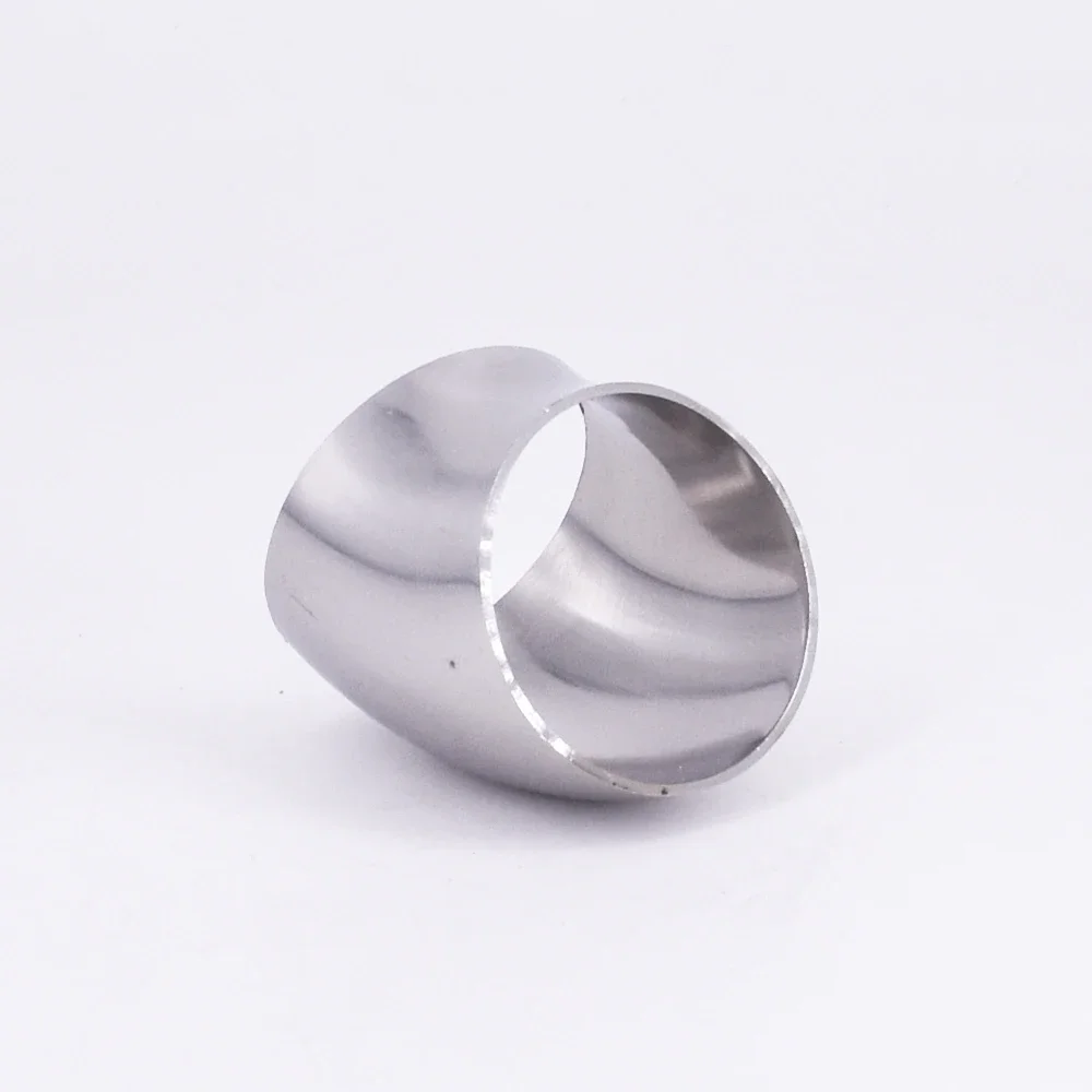 45 mm 1-3/4 Zoll 1,75 Zoll Rohr-Außendurchmesser SUS 304 Edelstahl Sanitär-Stoßschweißen 45-Grad-Winkelverschraubung Home Brew Bier