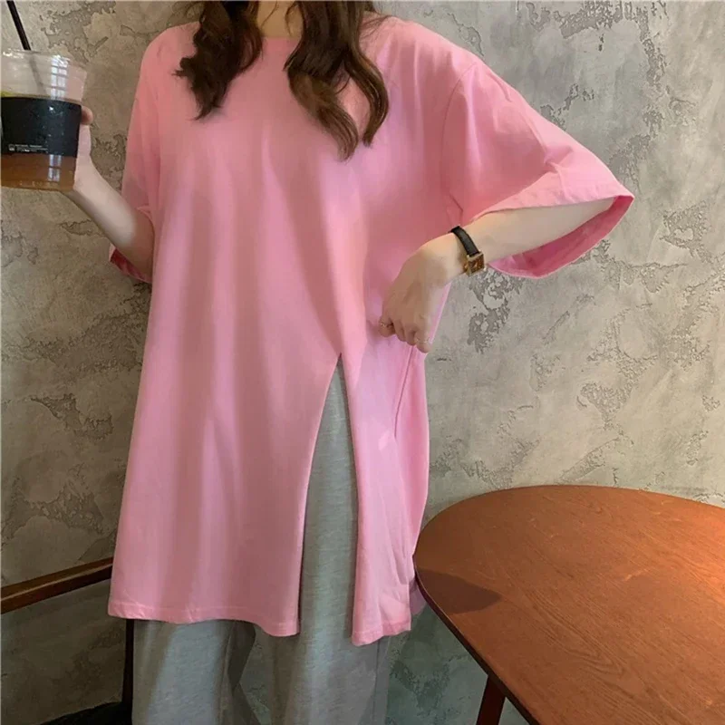 Maternity Dress For Pregnant Women Clothes Casual Patchwork Short-sleeved Loose T-shirt Photography Tops Clothes T-shirt