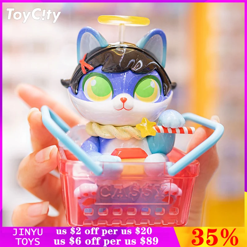 

Original Cassy Cat 24h Convenience Store Series Blind Box Toy Confirm Style Cute Anime Figure Cartoon Model Guess Bag Collection