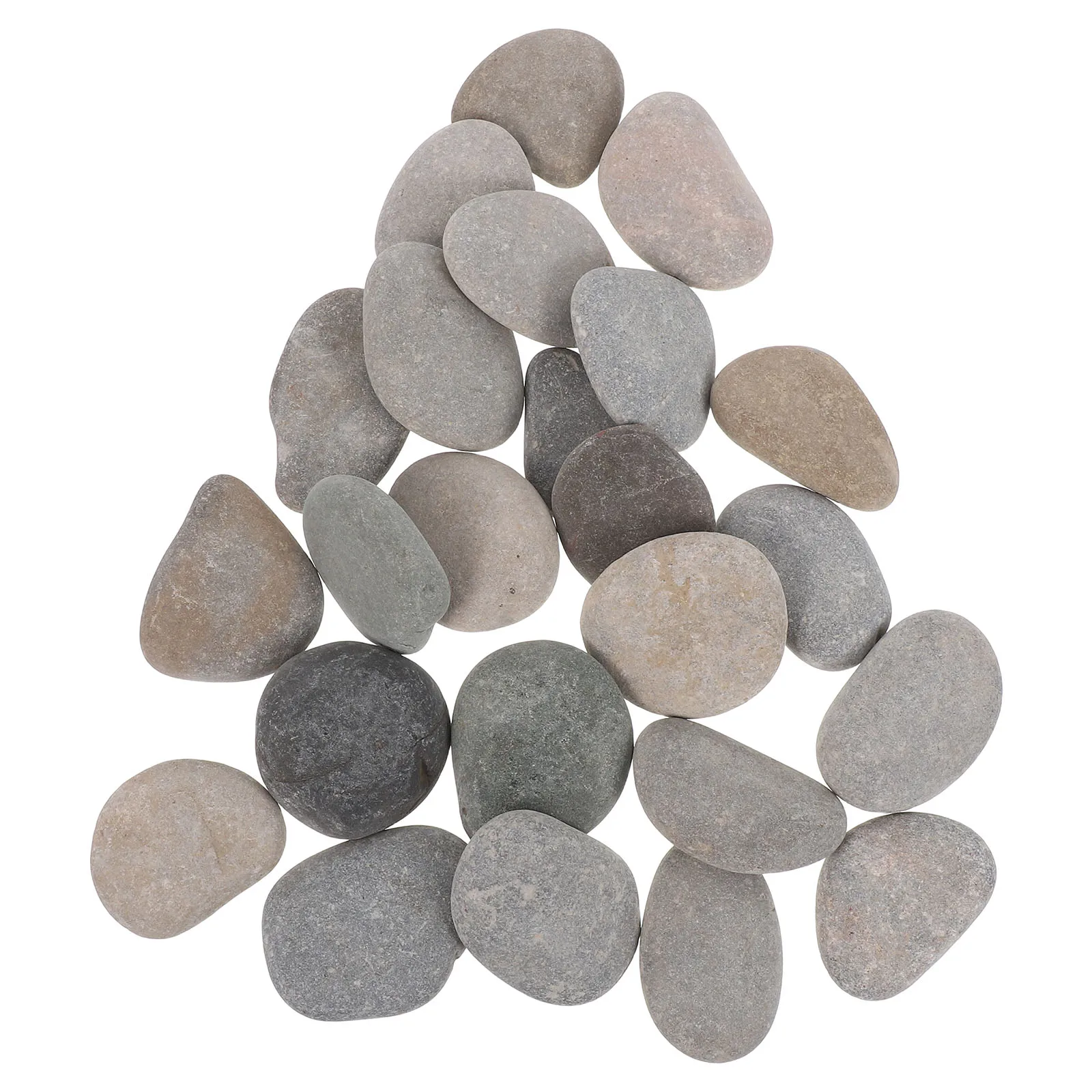 

12Pcs 5-8Cm Flat Smooth Natural River Rocks for Adult DIY Painting Crafts Home Garden Decor Kindness Stones