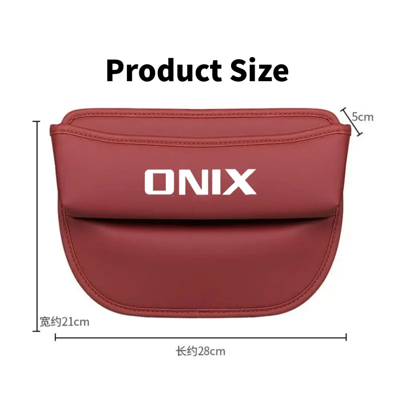 Car Seat Organizer Leather Crevice Storage Box for ONIX Auto Accessories