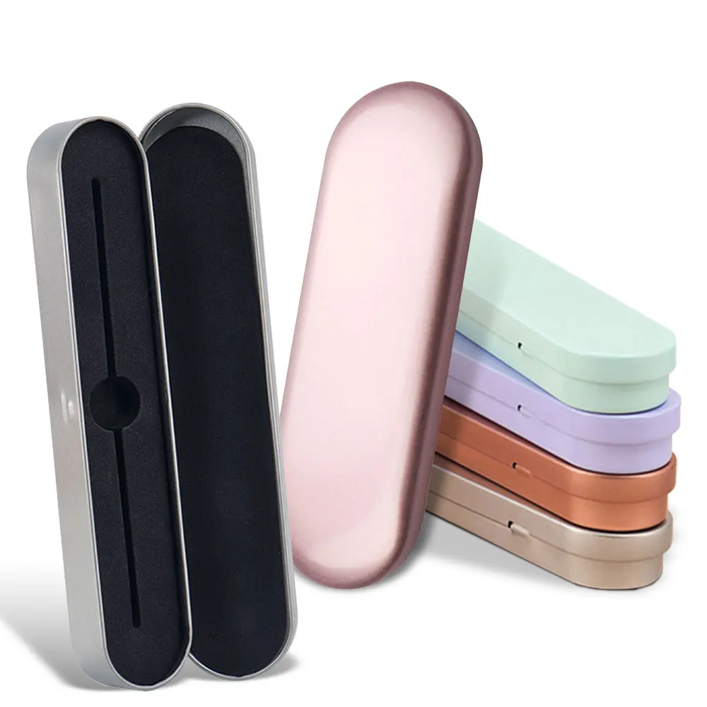 Eyelash Tweezer Storage Box Lash Extension Supplies Tinplate Protection Storage Box Makeup Tools Eyelash Tweezers Case Magnet