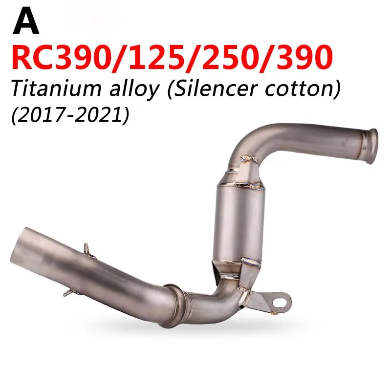

Slip-On 51mm Motorcycle Exhaust Middle Pipe System Elbow Escape Moto For KTM RC390 DUKE 125 390 RC125 2017 2018 2019 2020 2021