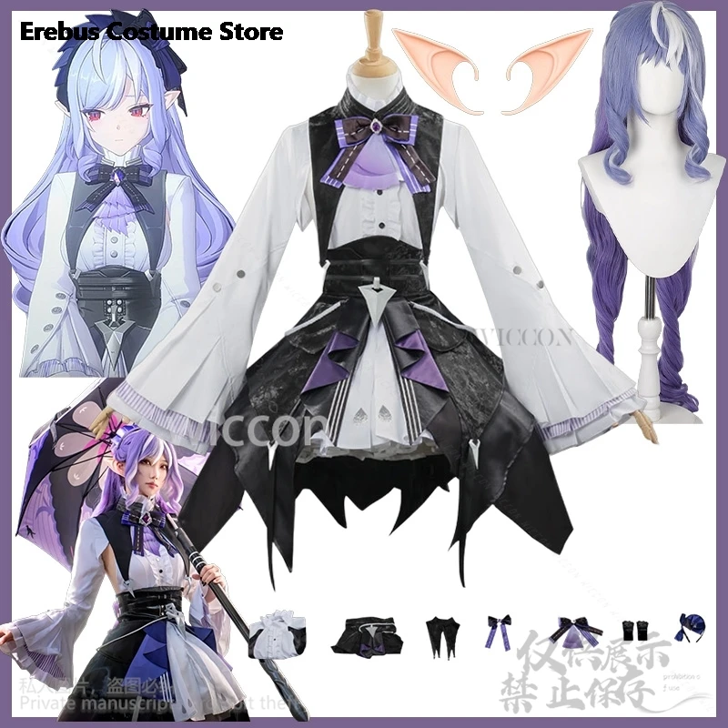 

Zenless Zone Zero Cosplay Vivian Game Costume Vampire Loli Gothic Gorgeous Black Purple Lolita Dress Jirai Kei Girls Cus 진격의 거인
