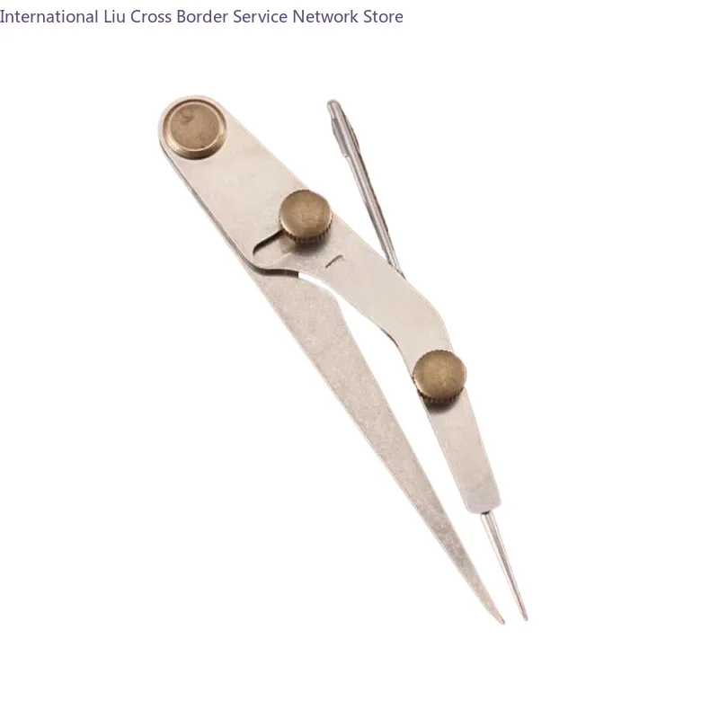 DIY LeatherCraft Silver Refill Marking Tool Gap Rule Lockable Spacing Gauge Leather Spacing Gauge
