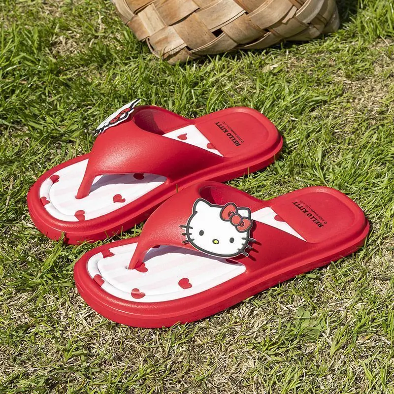 Sanrio Hello Kitty Melody EVA infradito per le donne Cute Kuromi Cinnamoroll pantofole Casual estate Indoor Home scarpe con fondo spesso