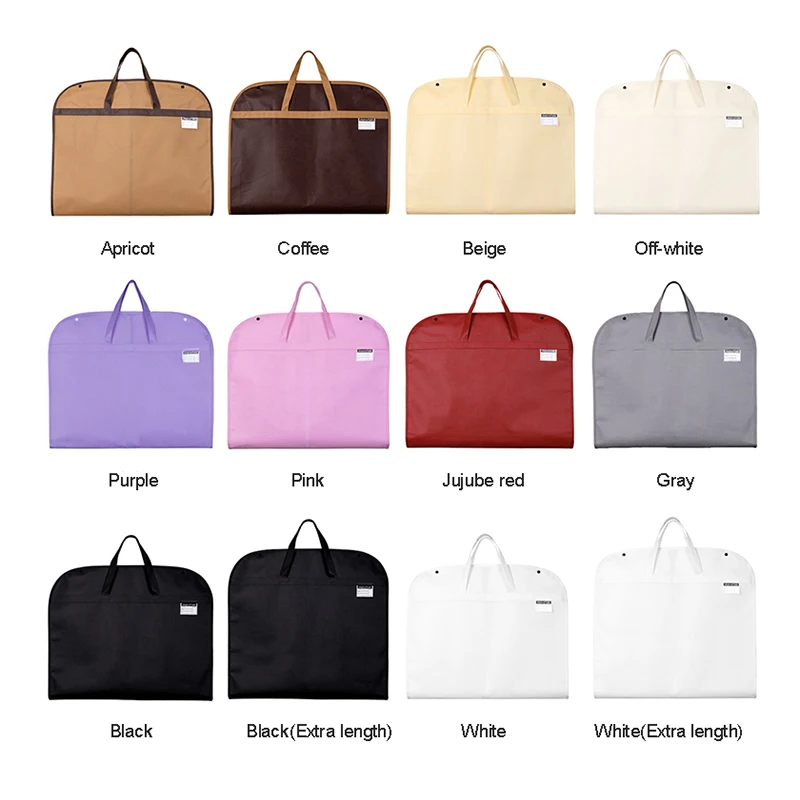 10 Colors Available Dustproof Clothing Covers Clothes Dust Cover Coat Suit Dress Protector Hanging Garment Bags Closet Organizer