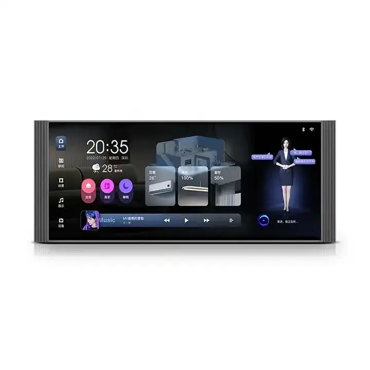 12 Inch Screen Touch Panel Smart Home with Zigbee Gateway with Music Background Function and Scene Control Panel