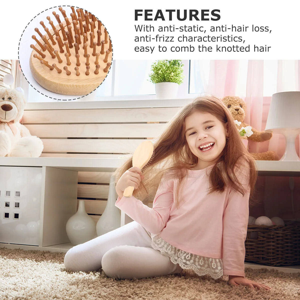 

Creative Airbag Massage Comb Lightweight Anti-Static Detangler Brush Portable Hair Accessories Massage Comb Hair Accessories