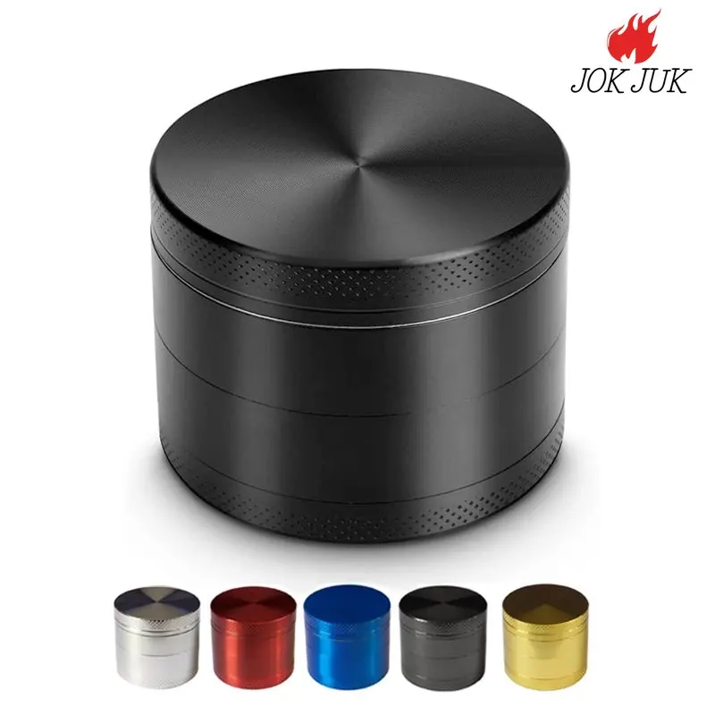 40/50/63mm Aluminium Alloy Tobacco Grinder 4 Layers Herbs Grinders Mill Pepper Pot Spice Dry Herb Crusher Tool for Smoking