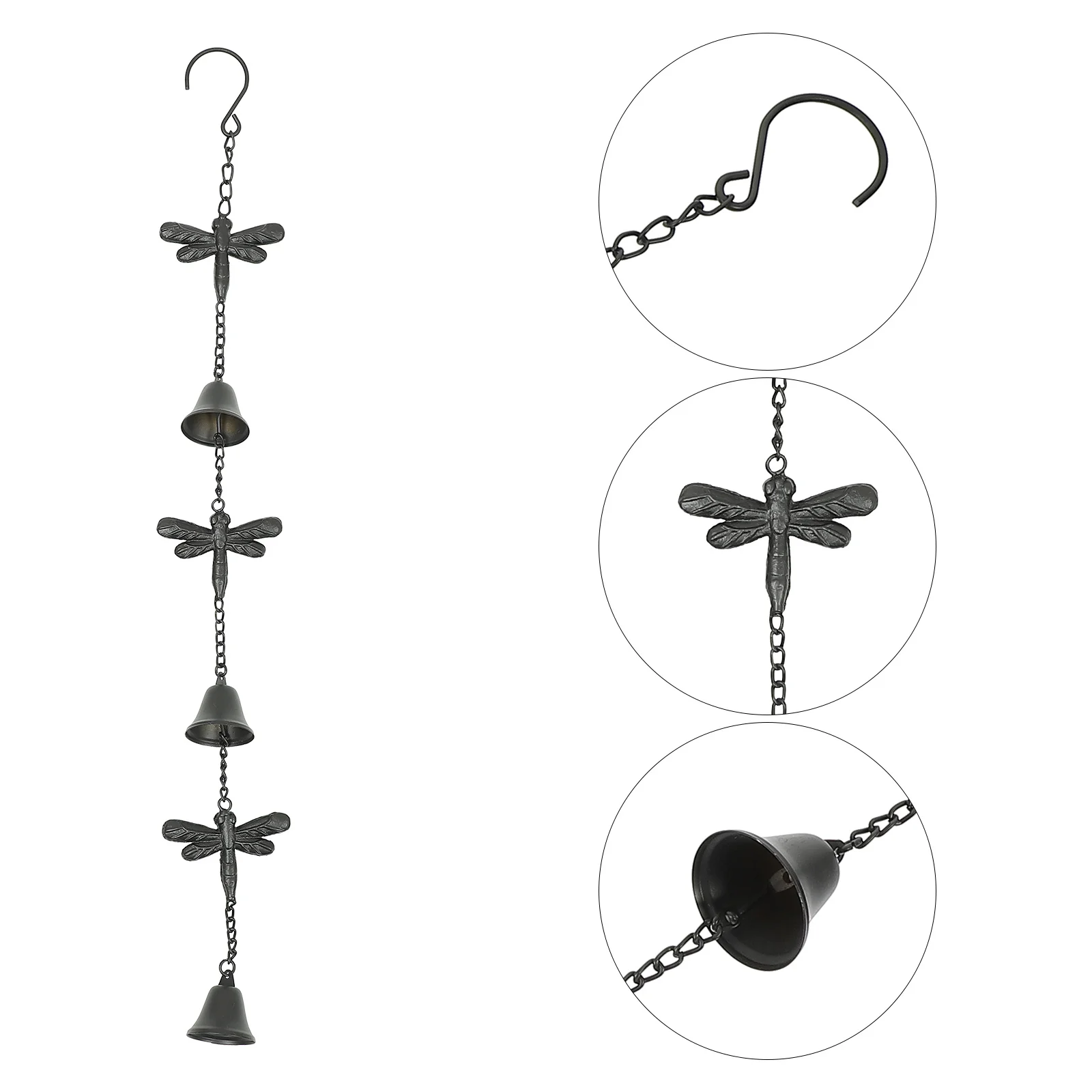 

Dragonfly Wind Chime Metal Garden Decoration Clear Pleasant Sound Living Room Bedroom Study Outdoor Dining Room Bathroom Patio