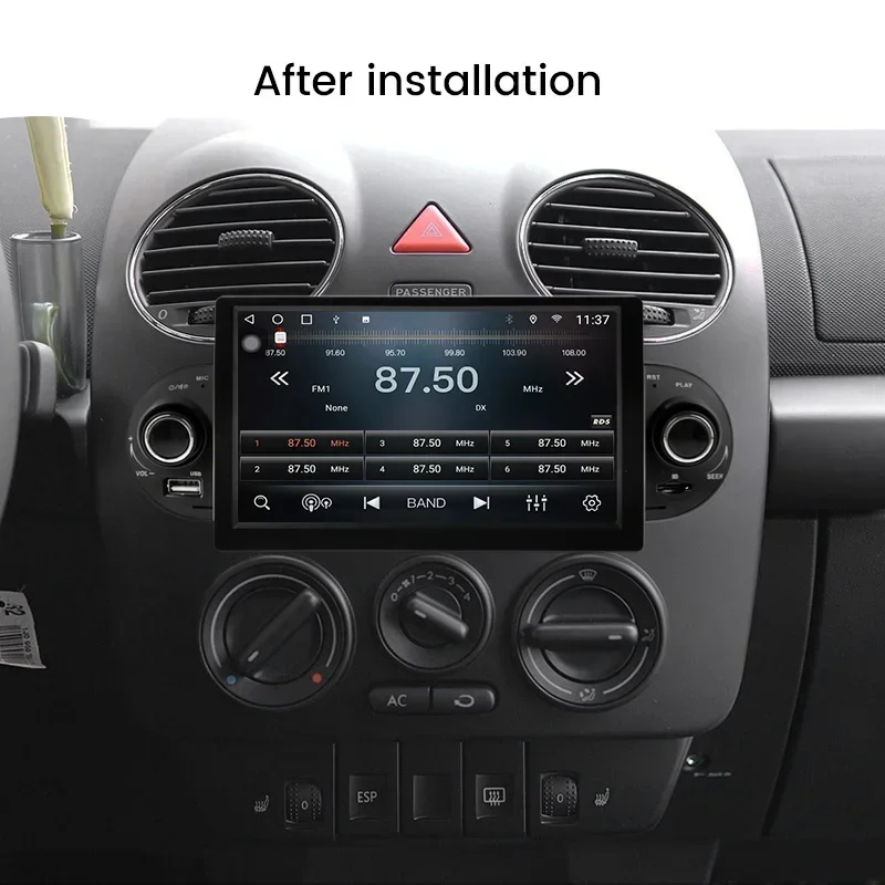 1DIN Android Car Radio for Volkswagen VW Beetle 2000-2012 Carplay Auto 8core Multimedia Player IPS WIFI 4G RDS DSP GPS Headunit