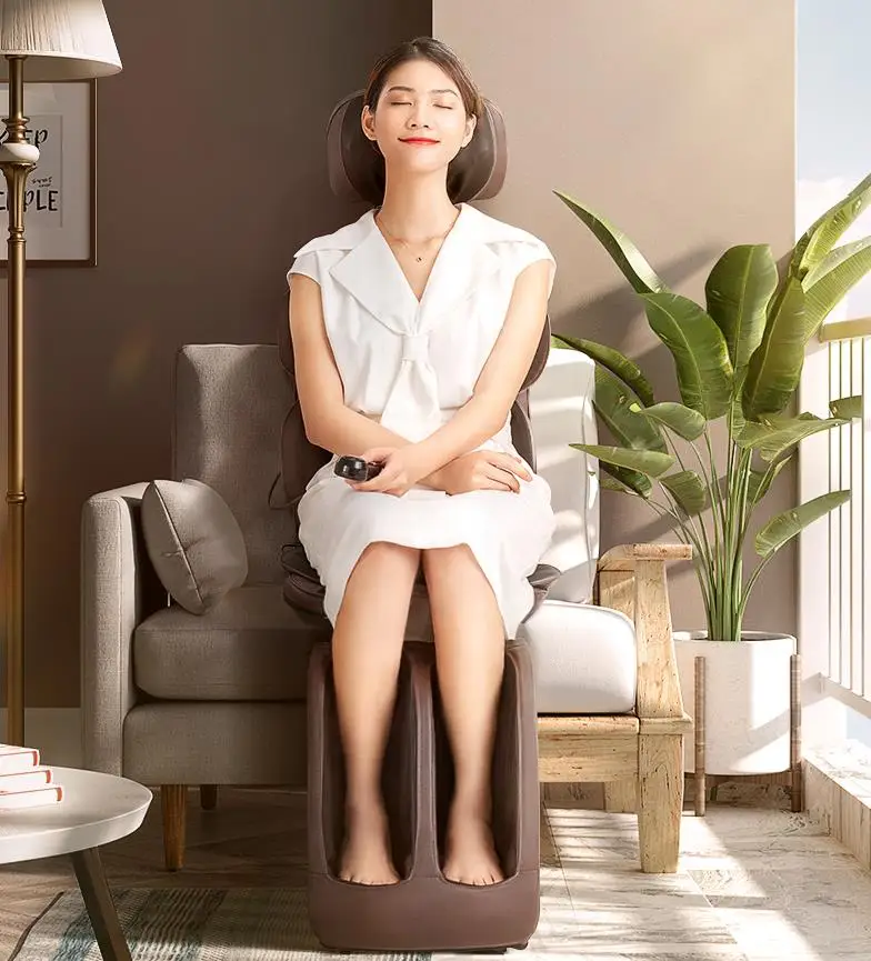 

Cervical vertebra massager 220V neck waist back shoulder multi-functional body cushion massage chair cushion for household use