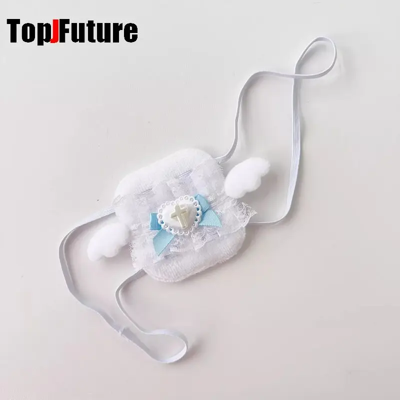 女性用シングルアイマスク,ゴシックパッチ,医療部門,天使の羽,白いコスアクセサリー,原宿スチームパンク,女の子用ゴシックウィングス,y2k