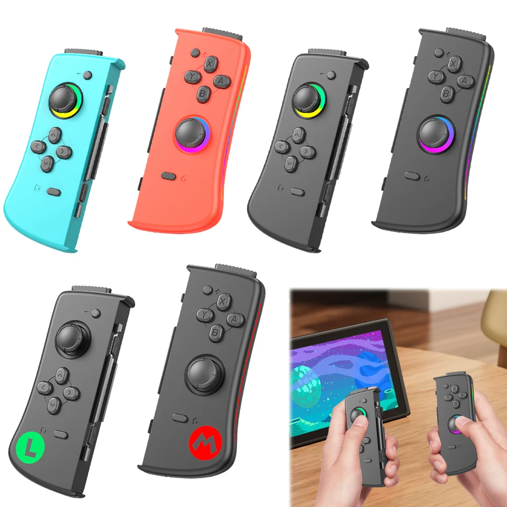 For Switch Gamepad for Joycon L/R Gamepads Joystick Wake-Up Vibration Six Axis Motion Sensing for Switch/Switch OLED/Switch Lite