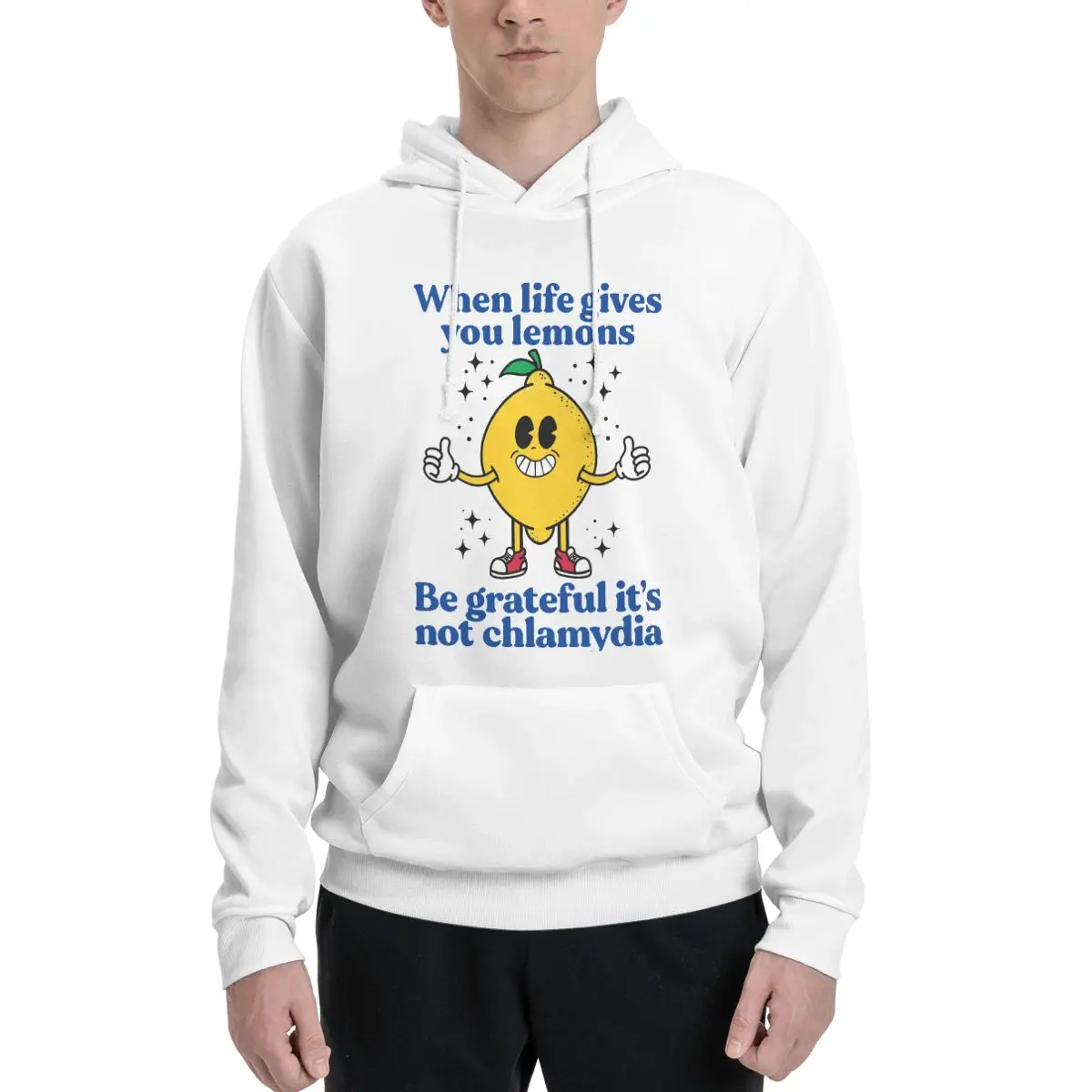 Lemons And Chlamydia Polyester Hoodie Men's Sweatershirt Warm Dif Colors Sizes