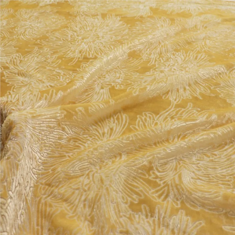 

Woven silk single-color mottled velvet fabric for women's sleeping dress and textile