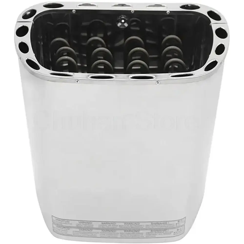 

Компактный электрический камин для сауны из нержавеющей стали мощностью 9 кВт, тонкий дизайн, для домашних саун (4,5 кВт, 380 В)