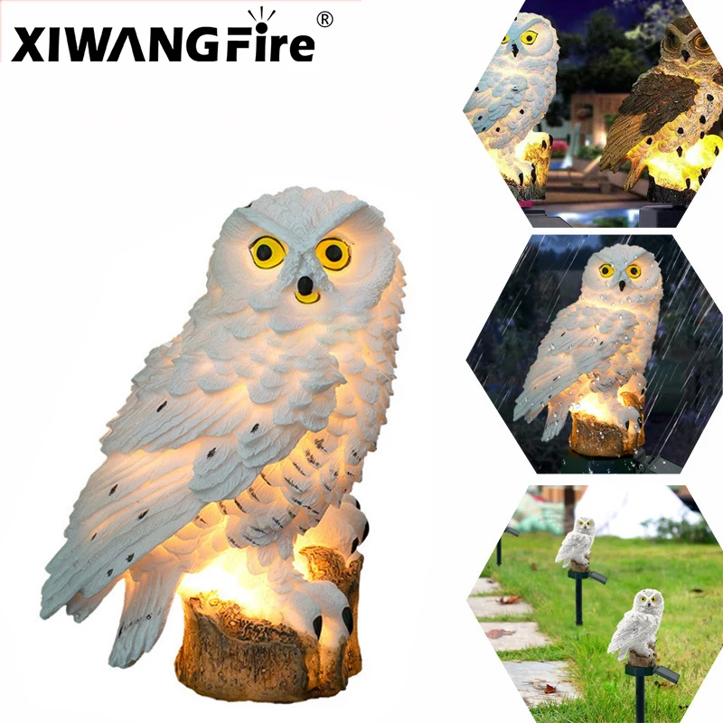 Solar Lamp Owl Animal Solar Garden Lights Solar Powered Solar Led Light Outdoor Garden Decoration Lamp Waterproof Solar Lights