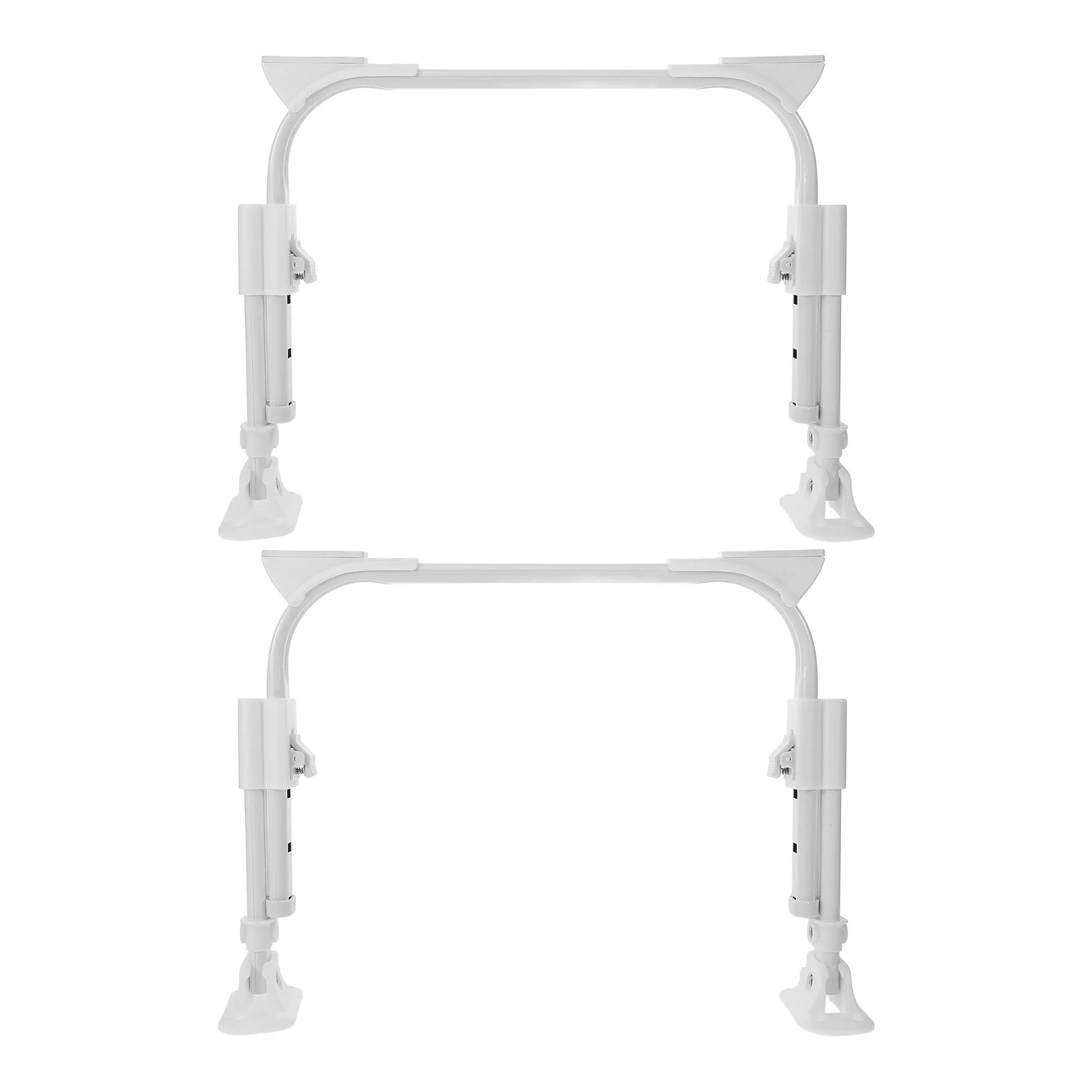 2 قطعة أرجل طاولة قابلة للطي قابل للتعديل سرير معدني مكتب الساق U-شكل الذاتي قفل نونسليب تركيب مستقر استبدال الساق #4