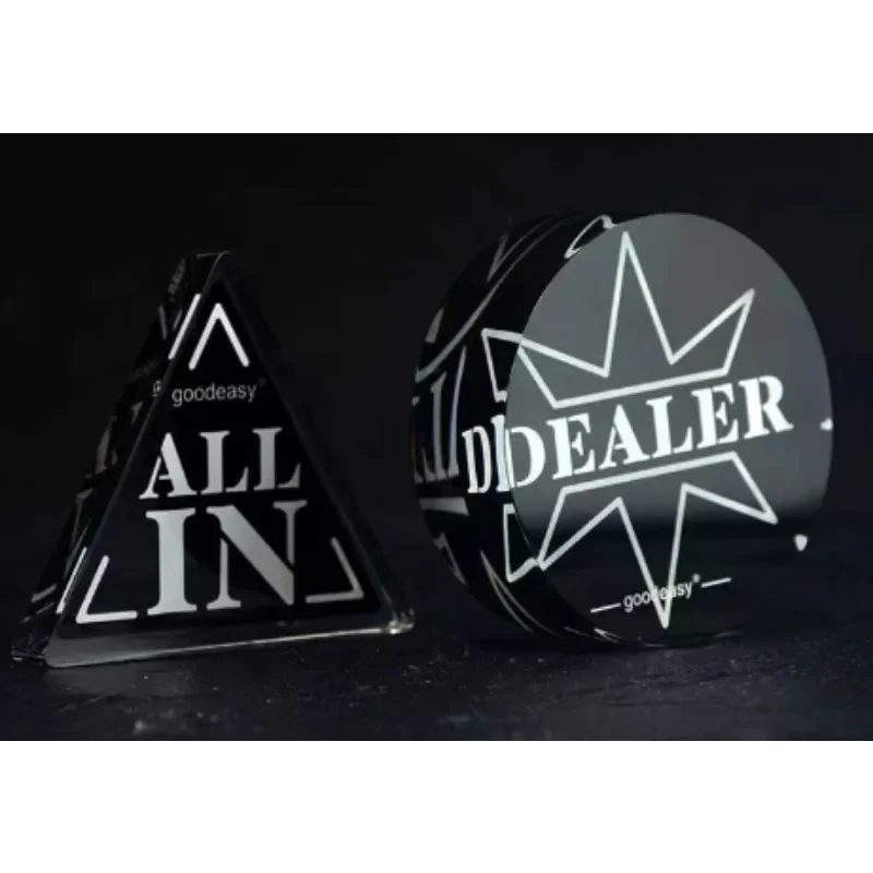 Texas Hold'em House Code Position Card Pressure Machine Banker Indicator Button Chip Accessories 1PCS ALL IN DEALER Token Coin
