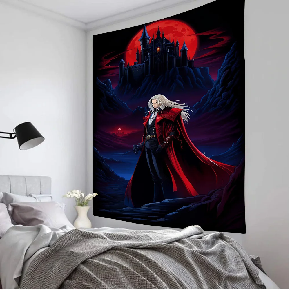 Castlevania Anime Printed Large Wall Tapestry Wall Hanging Decoration Household Decor Blanket