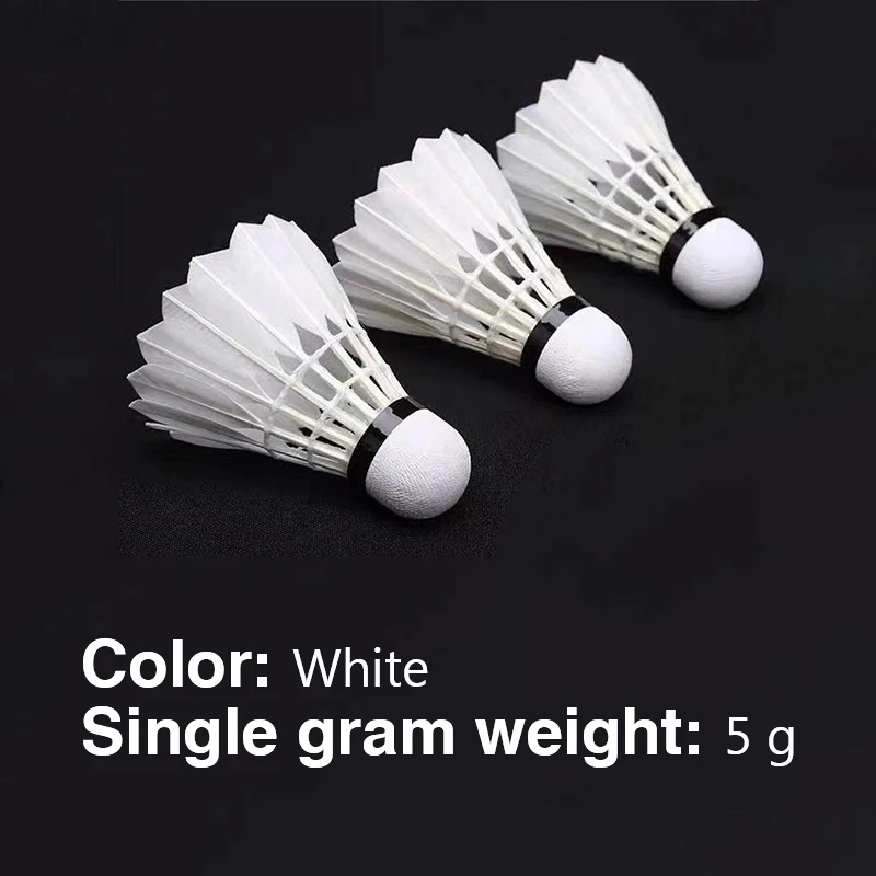 1PCS Badminton Goose Feather Round Three Levels Of Stability Good Hand Feel Stability Not Easy To Rot Goose Feather Without A St