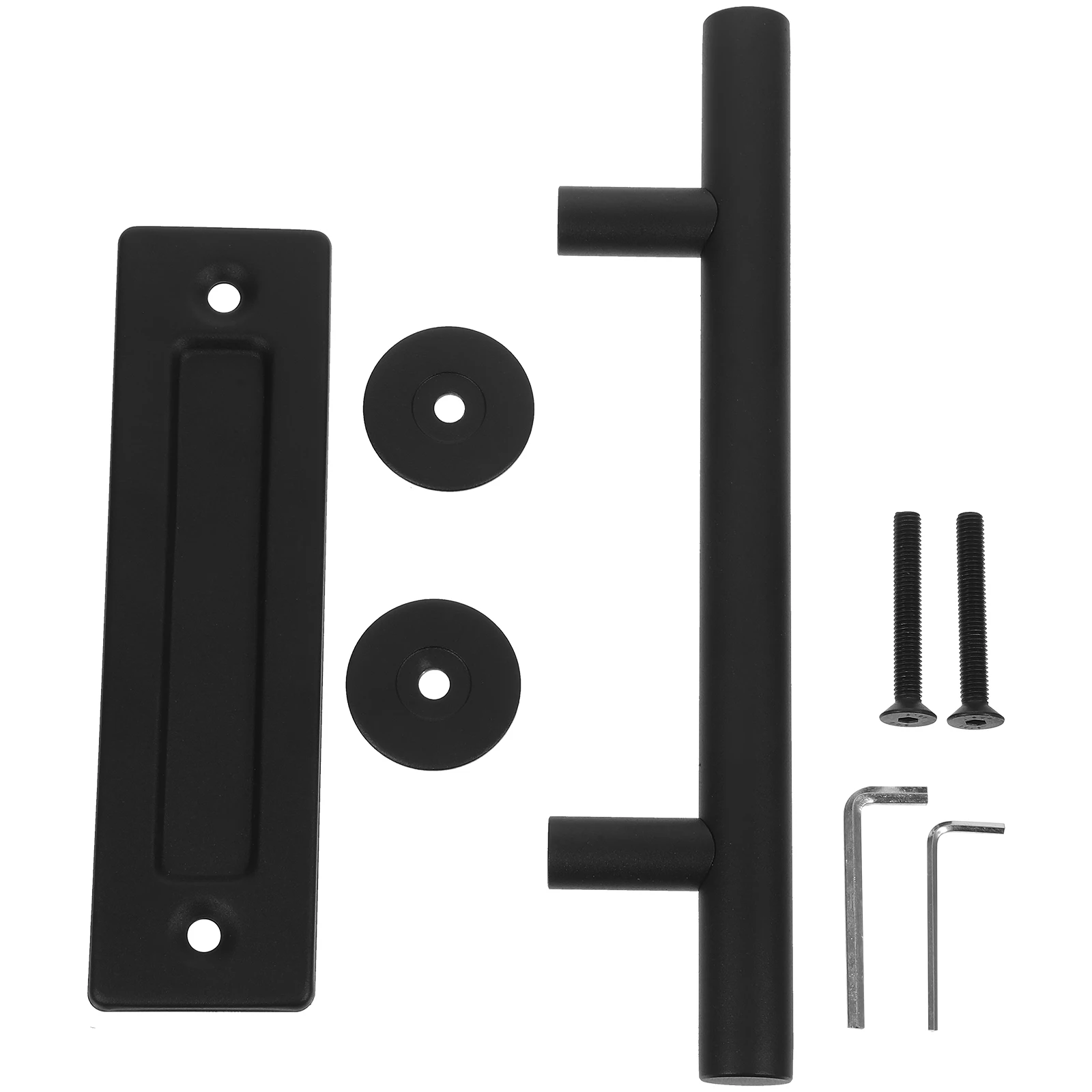 

1 Set Barn Handle Sliding Door Pull Metal Gate Handle Durable Rustproof Sturdy Furniture Accessories Closet Door Pulls For Wood