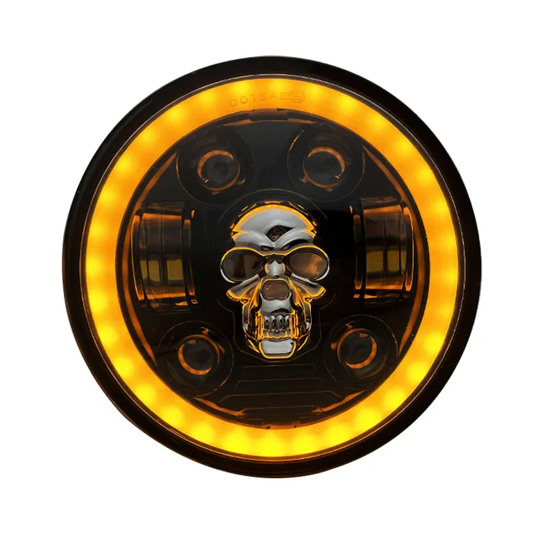 

New Style Black 5.75 Inch LED Headlight 5 3/4" led DRL 45W Projector Motorbike Headlights for Sportster Dyna Iron 883