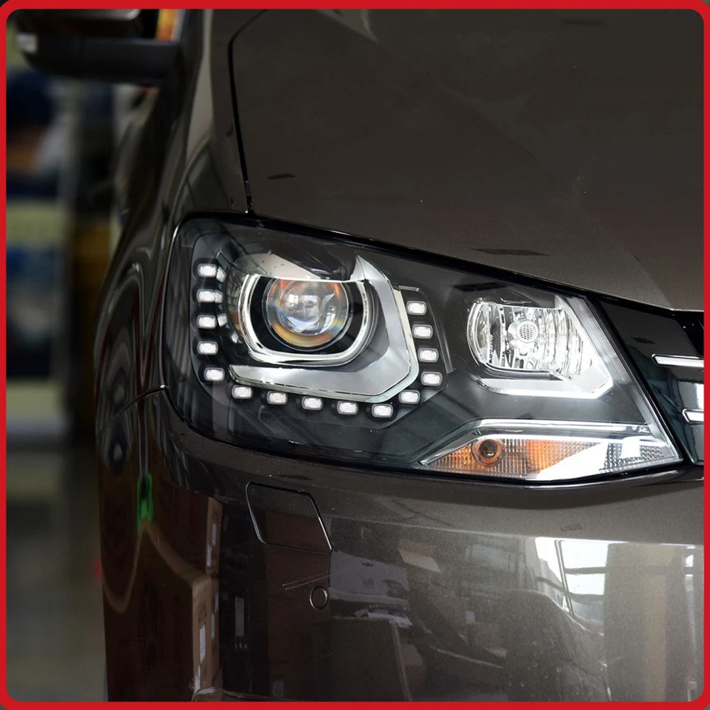

For VW Sharan 7N 2012-2018 Headlights Assembly Upgrade LED Lens Flashing Turn Signal Light Plug and Play High Quality