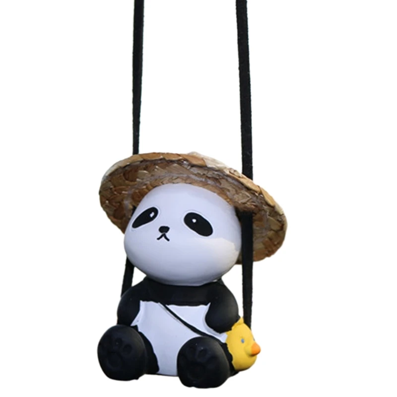 Swinging Panda Car Hanging Ornament,Pendant Interior Rearview Mirrors Decoration Car Rear View Mirrior Hanging Dropshipping