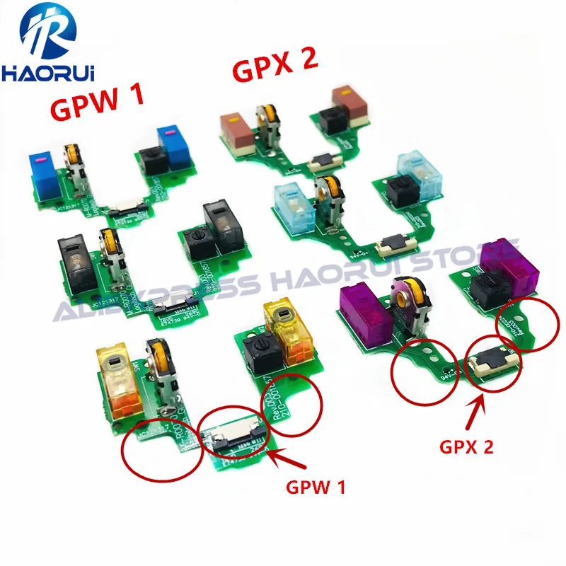 แผงกุญแจเมาส์ PCB ปุ่มสำหรับ Logitech gpw GPX เชื่อมฟรี G Pro ไร้สาย GX superlight ประกอบไมโครสวิตช์