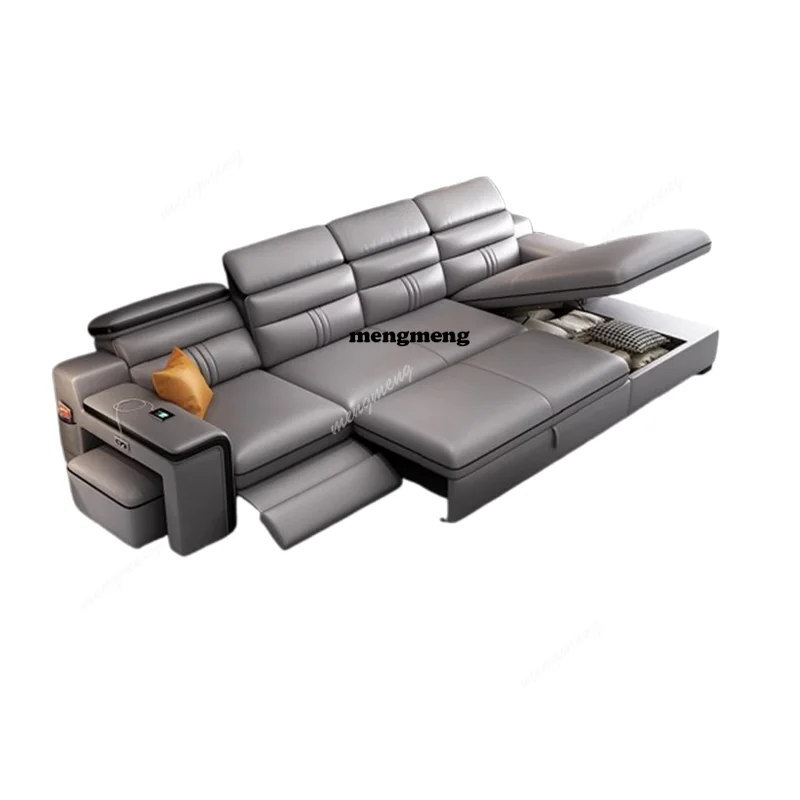 

Nordic Recliner Sofas Storage Apartment Convertible Electric Sofas Leather Lazy Sillon Reclinable Individual Home Furniture