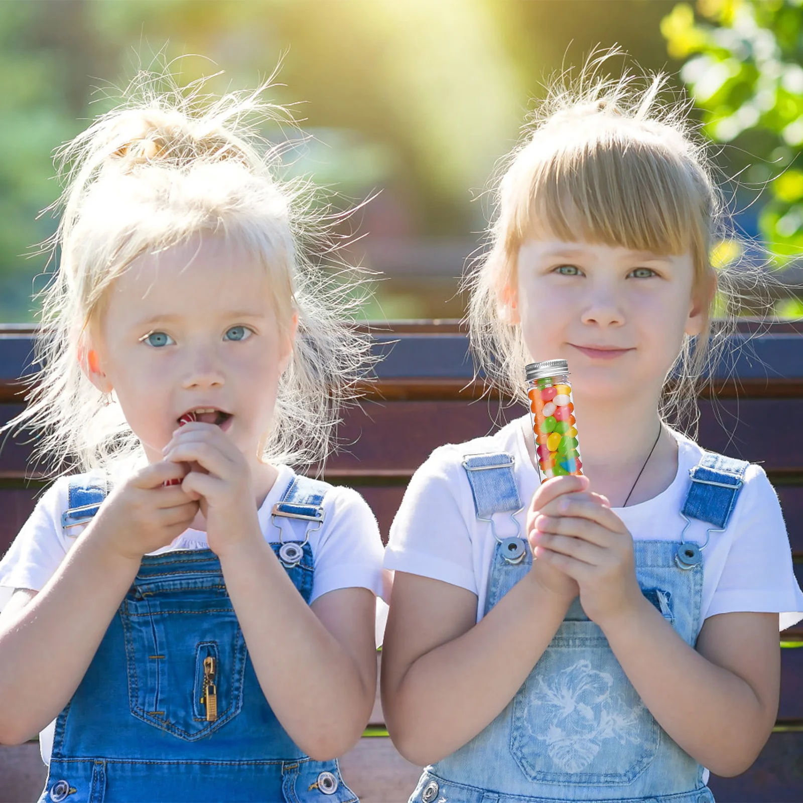 

10Pcs Transparent Tubes Flat Base Compact Design Leak-Resistant Sample Vials Portable Travel Liquid Storage