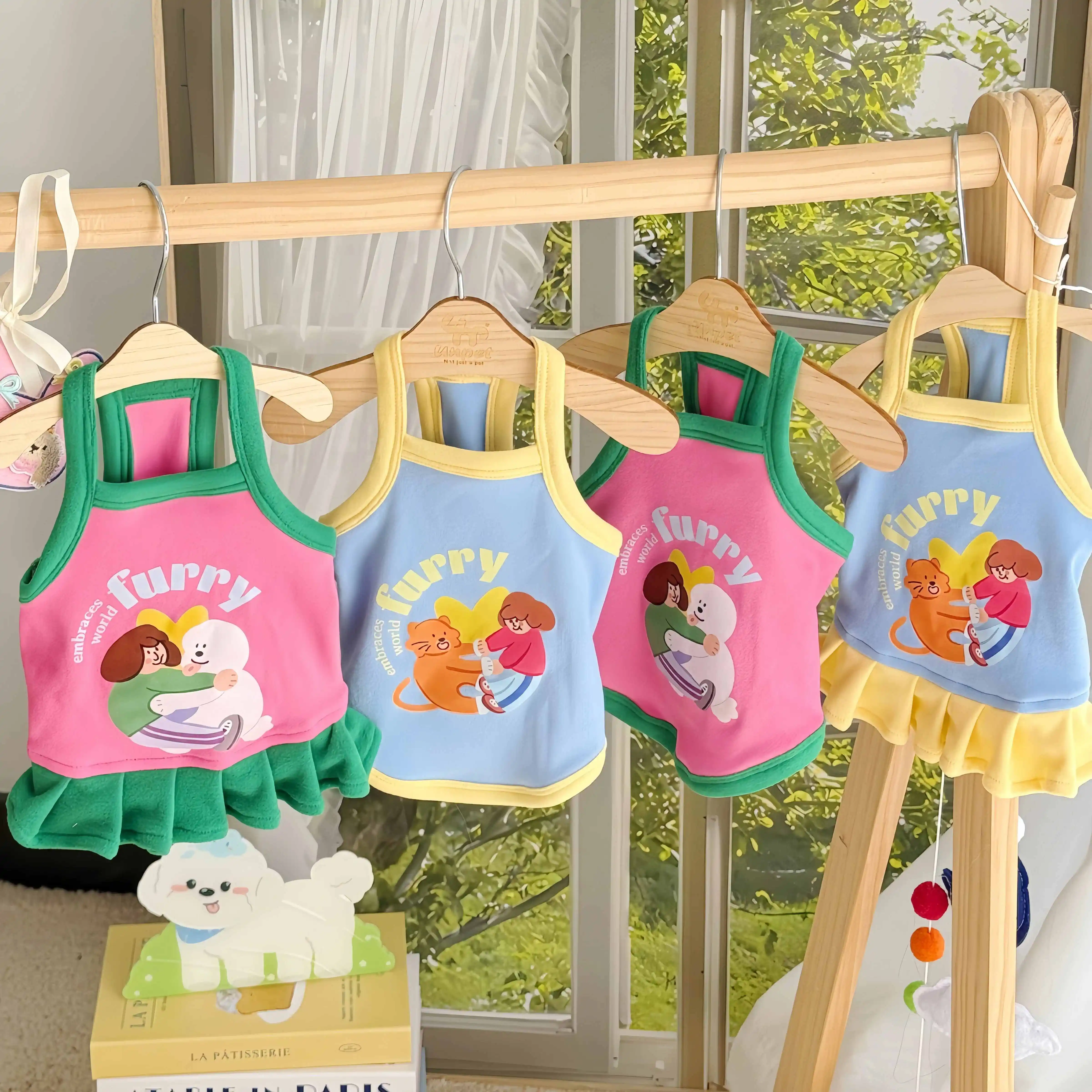 Sommer-Kühlkleid für Hunde, atmungsaktive Weste für kleine Hunde und Katzen, Welpenkleidung, Chihuahua-Sommer-Prinzessinnenrock