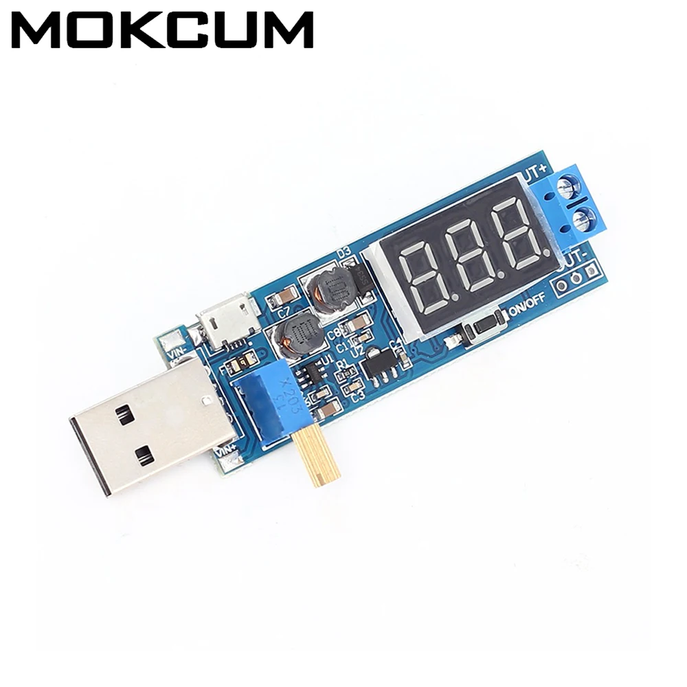 DC 5V to 3.3V 12V Power Adapter USB Step UP Down Power Supply Module Adjustable Boost Buck Converter USB Power Supply Module
